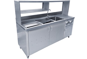 Steel tea counter table