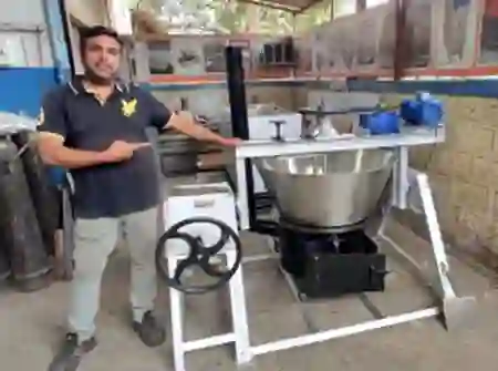 Khoya Making Machine Wood Model