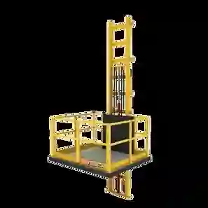 Single Structure Open Goods Lift