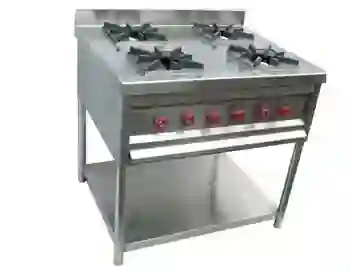 4 burner commercial gas stove